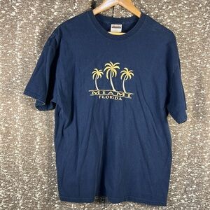 Florida Embroidered Gold Palm‎ Trees Shirt